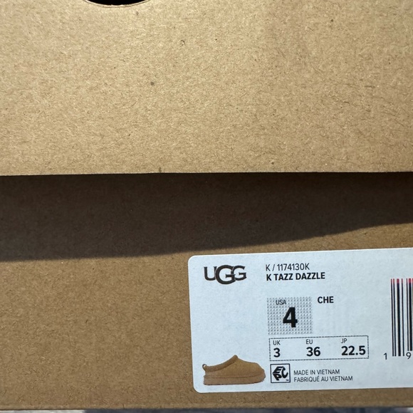 Brand New UGG Tazz Dazzle Kids Slippers 1174130K-CHE - Picture 9 of 9